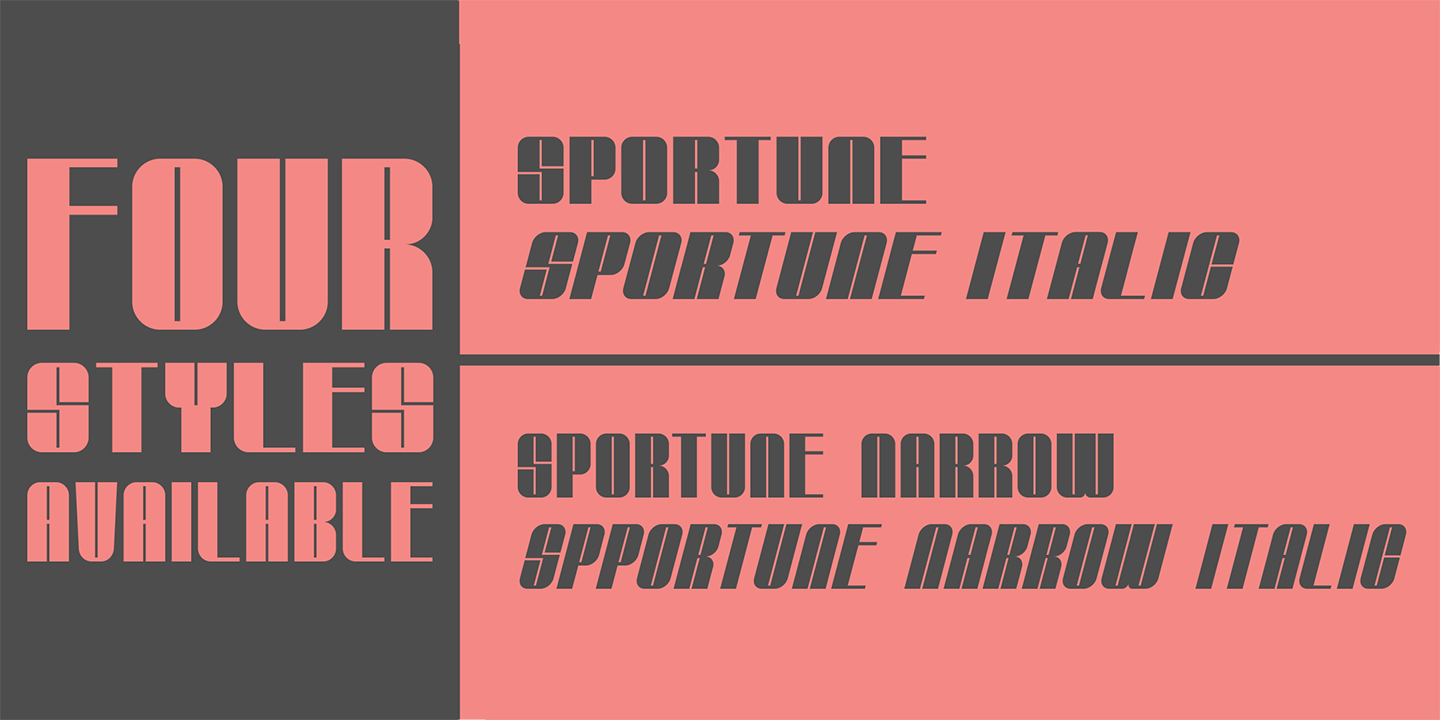 Example font Sportune #8